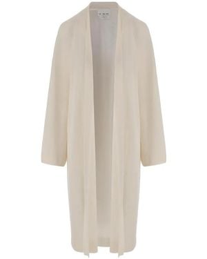 Sa Su Phi Open-Front Long-Sleeve Coat - White