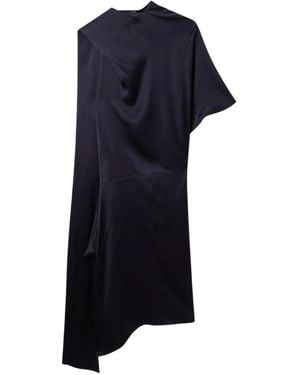 Stella McCartney Asymmetric Draped Midi Dress - Blue