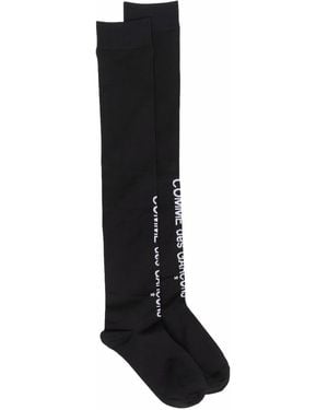 Comme des Garçons Socken Mit Logo-Print - Schwarz