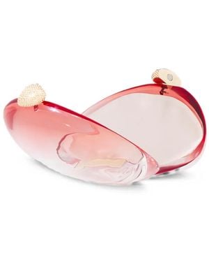Benedetta Bruzziches Ariel Gradient-Effect Embellished Clutch Bag - Pink