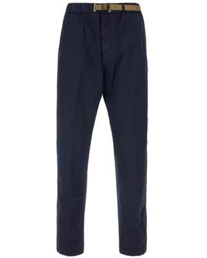 White Sand Belted Chinos - Blue