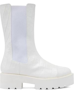 Stuart Weitzman Botas Presley Ultralift Con Plataforma De 50 Mm - Blanco