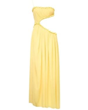 Stolen Stores Selene Draped Maxi Dress - Metallic