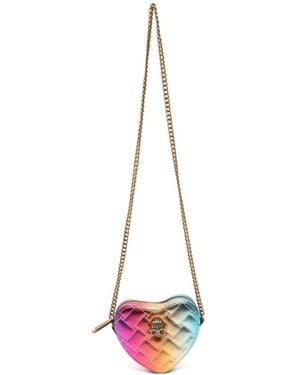 Kurt Geiger Kensington Heart X Quilted Crossbody Bag - White