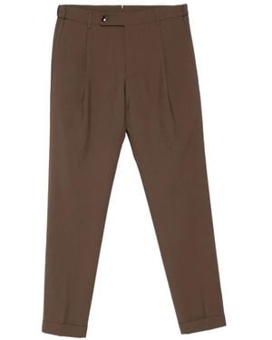 Berwich Xretrolong Pleated Pants - Gray