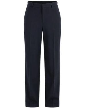 ARMANI EXCHANGE Logo-Plaque Trousers - Blue