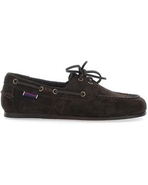 Sebago Owen Lace-Up Boat Loafers - Black