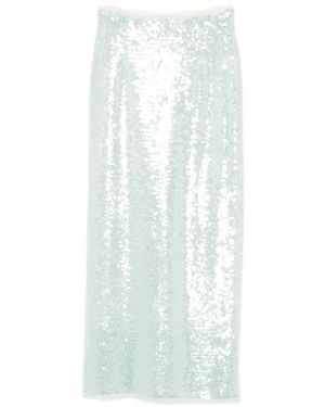 forte_forte Sequin-Embellished Skirt - White