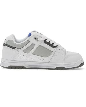 DC Shoes Stag Paneled Logo-Patch Sneakers - White
