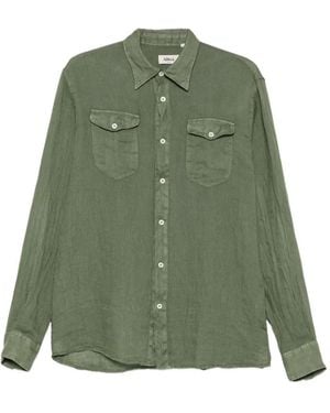 Altea Chemise Dallas À Poche À Rabat Et Manches Longues - Green