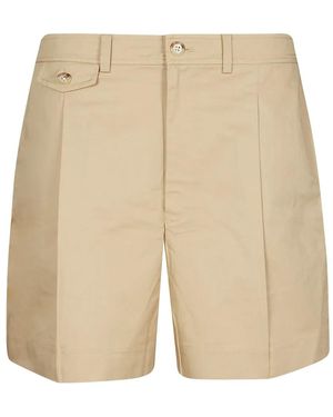 Ralph Lauren Pleated Tailored Shorts - Natural
