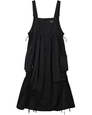 Musium Div. Gathered Pinafore Dress - Black