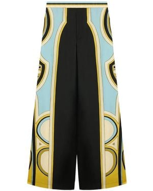 La DoubleJ Wide-Leg Club Trousers - Green