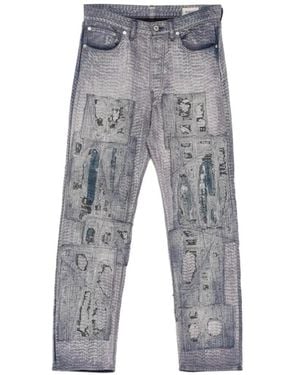 Kafeneo by TBF Pantaloni Con Design Patchwork - Grigio