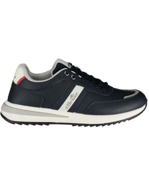 Ellesse Logo-Print Panelled Trainers - Blue
