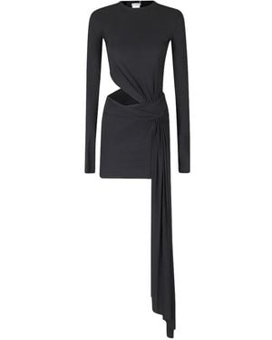 Amazuìn Anouk Cut-Out Draped Mini Dress - Black