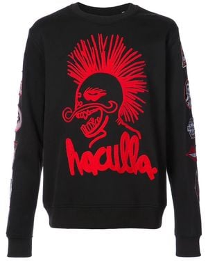 Haculla Patch Print Sweatshirt - Red
