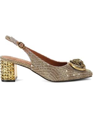 Kurt Geiger Embellished Chelsea Slingback Pumps - Metallic