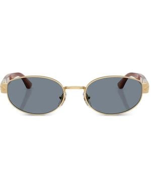 Persol Oval-Frame Sunglasses - Metallic