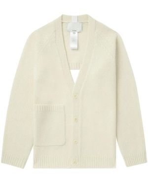 Tibi Cardigan aus Wolle - Weiß