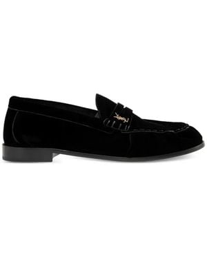 Saint Laurent Le Loafer Ysl Loafers - Black