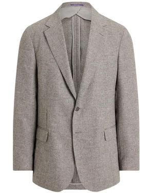 Ralph Lauren Blazer À Simple Boutonnage Had - Gray