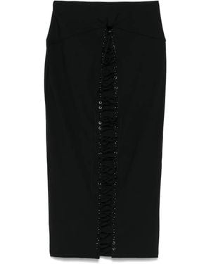Maison Close Gonna Midi A Matita - Nero