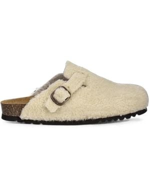 Scholl Fae Slipper Mit Shearling-Effekt - Weiß