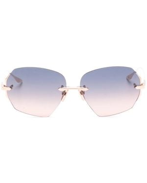 Dita Eyewear Lunettes De Soleil À Monture Géométrique - White