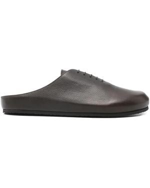 Jacquemus Lace-Up Mules - Gray