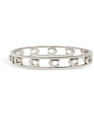 COACH Logo Lettering Bracelet - White
