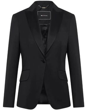 Kiton Chaqueta De Esmoquin Con Solapas De Pico - Negro