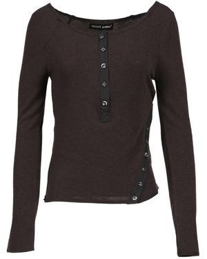 VACANT Archive Lenny Henley-Neck T-Shirt - Black