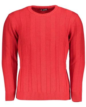 U.S. Grand Ribbed-Knit Crew-Neck Jumper - Red