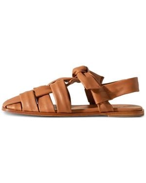 Hereu Bena T-Bar Sandals - Brown