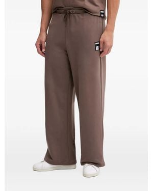 PUMA Pantalones De Chándal Con Estampado Gráfico Y Cordones De X Ripndip - Marrón