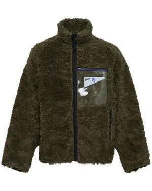 Doublet Zip-Up Fleece Jacket - Green