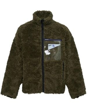 Doublet Zip-Up Fleece Jacket - Green