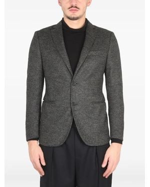 Tonello Single-Breasted Blazer - Grey