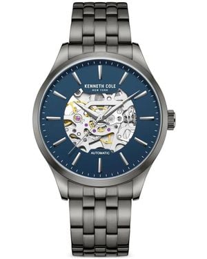 Kenneth Cole Armbanduhr Mit Skelett-Zifferblatt 42Mm - Blau