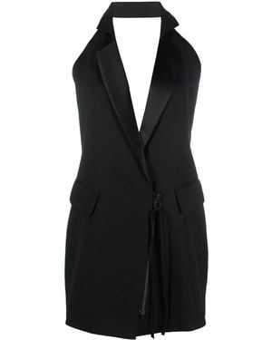 GAUGE81 Halterneck Mini Dress - Black