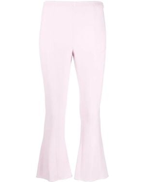Blumarine Cropped Flared Trousers - Pink