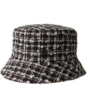 Maison Michel Axel Tweed Bucket Hat - Black