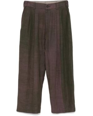 Ziggy Chen Pleated Trousers - Grey