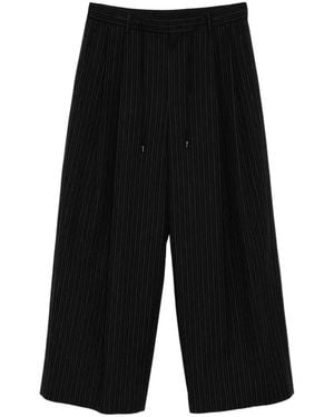 Juun.J Pinstripe Pants - Black