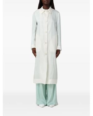 Fabiana Filippi Organza Liquid Coat - White