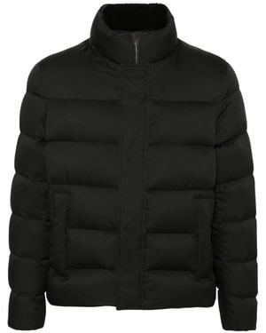 Herno Nylon Short Down Jacket - Black