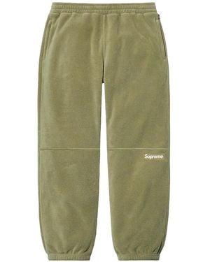 Supreme Logo-Detail Track Trousers - Green