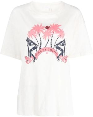 SEE BY CHLOÉ ピンク ヴィンテージTシャツ USA 4 See By Chloé T-shirts for Women | Online Sale up to 43% off