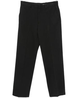 Calvin Klein Pressed-Crease Trousers - Black